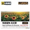 Liang 0101 Paper Sunflowers for Dioramas (laser+ 3D print parts)